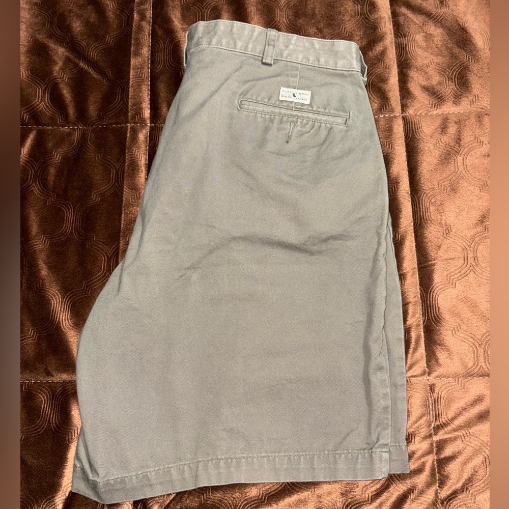 Ralph Lauren Men's Flat Front Shorts - Gray
